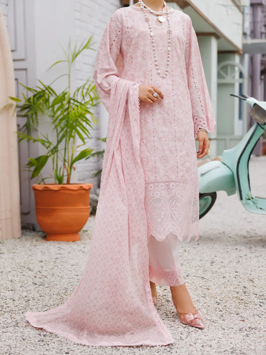 Light Pink Lawn 3Pc Stitched - Alp-3Ps-2188 1
