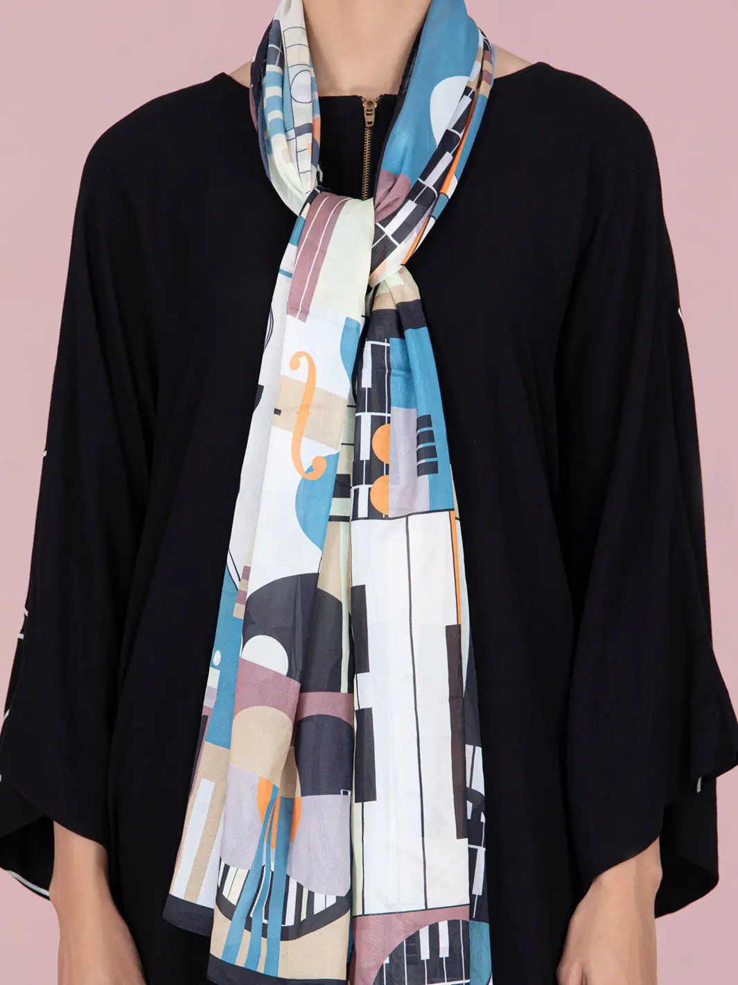 Beige Silk Women Stole - Alp-St-228 1