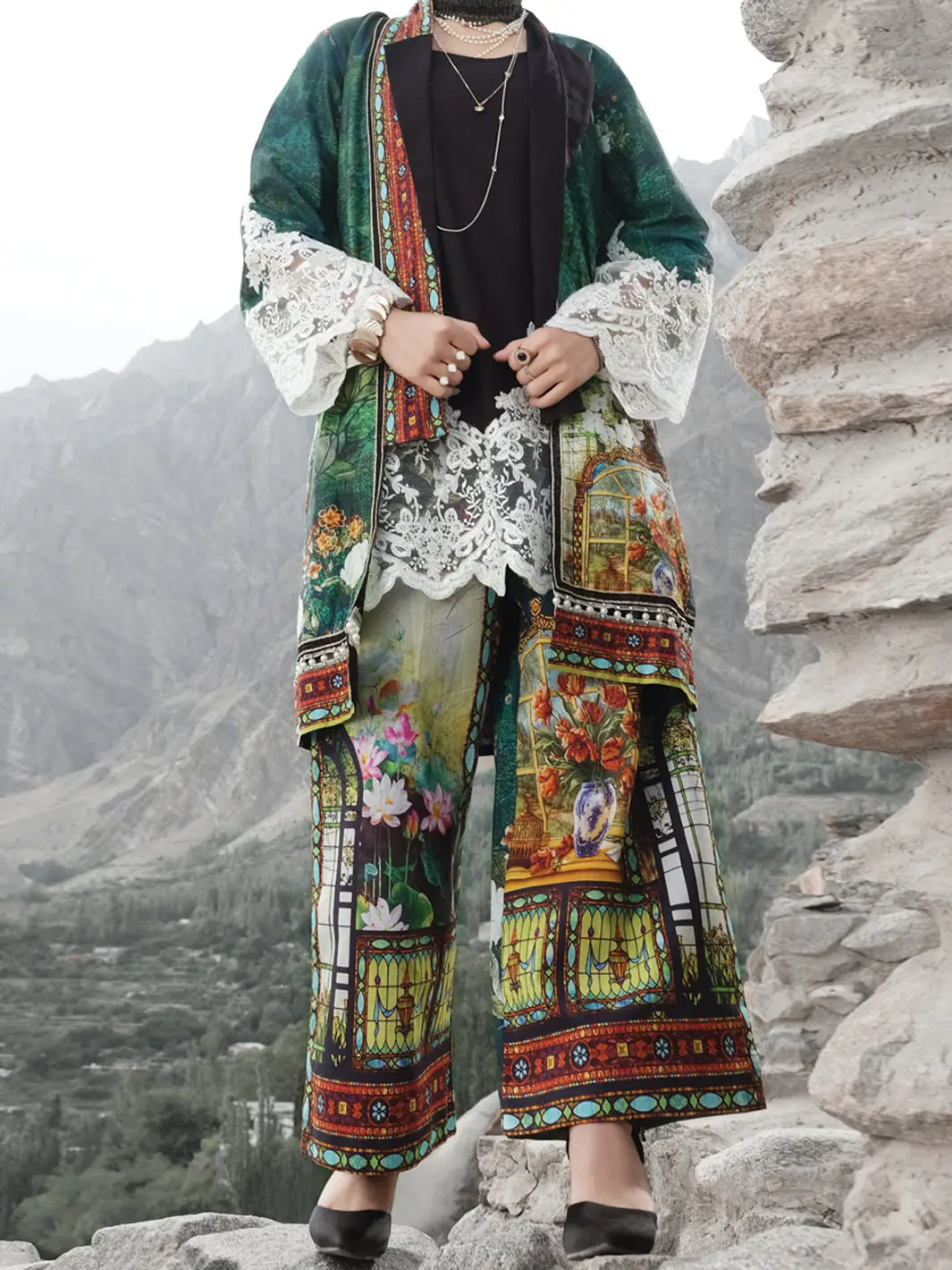 Green Cambric 2Pc Unstitched - Awp-235 1