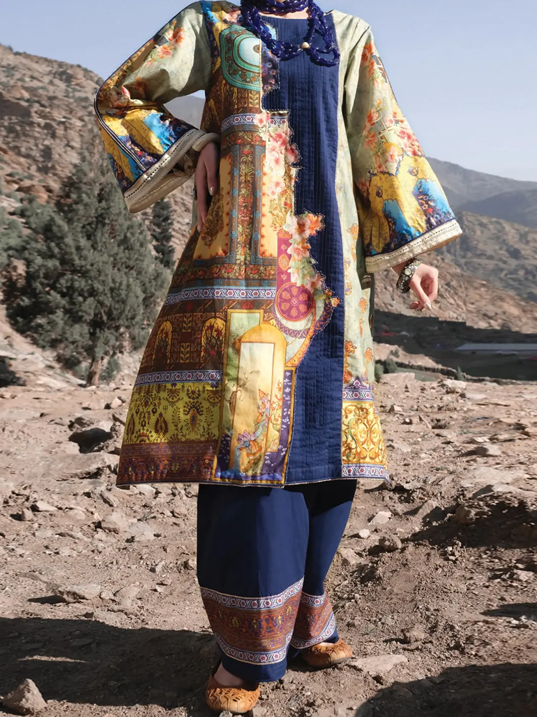 Multicolor Cambric 2Pc Unstitched - Awp-237 1