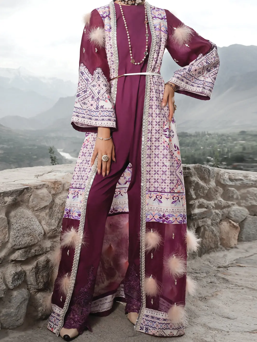 Pink Cambric 2Pc Unstitched - Awp-240 1