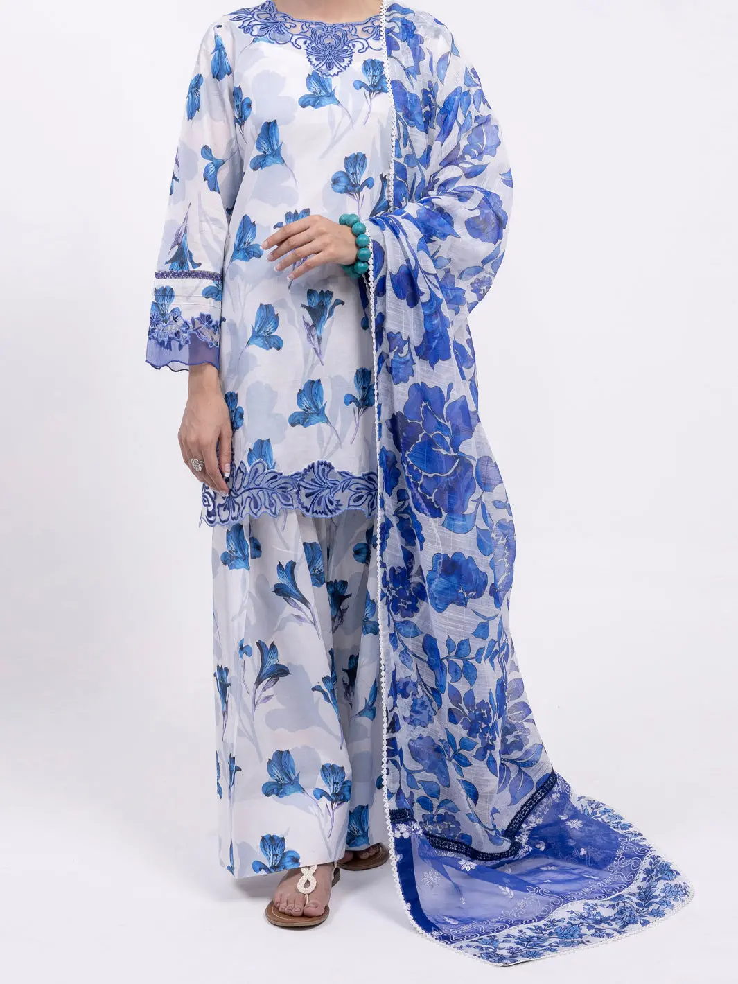 Blue Lawn 3Pc Unstitched - Alp-3Ps-2443 1