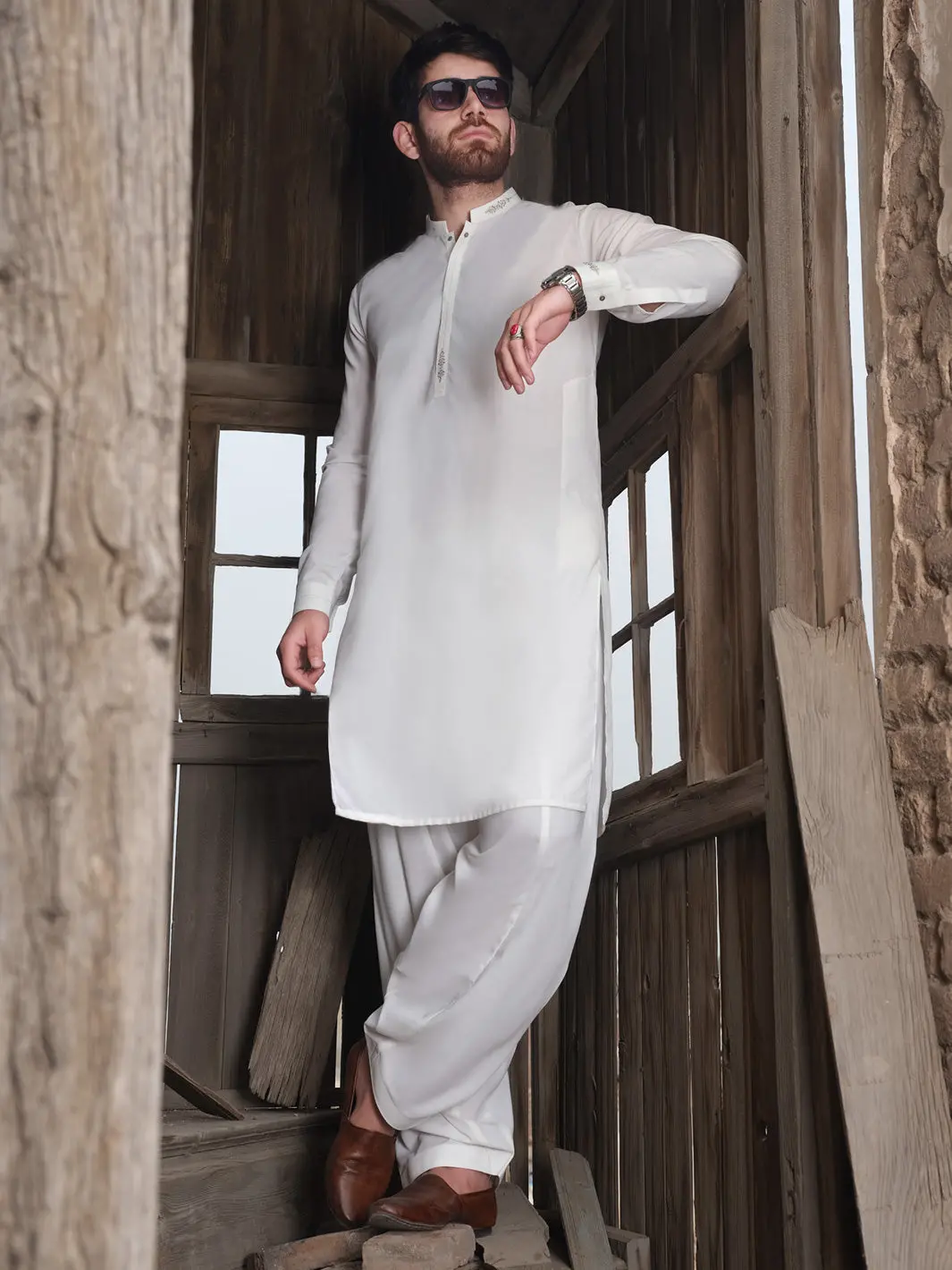 White Kurta Shalwar - Al-Ks-2461 1