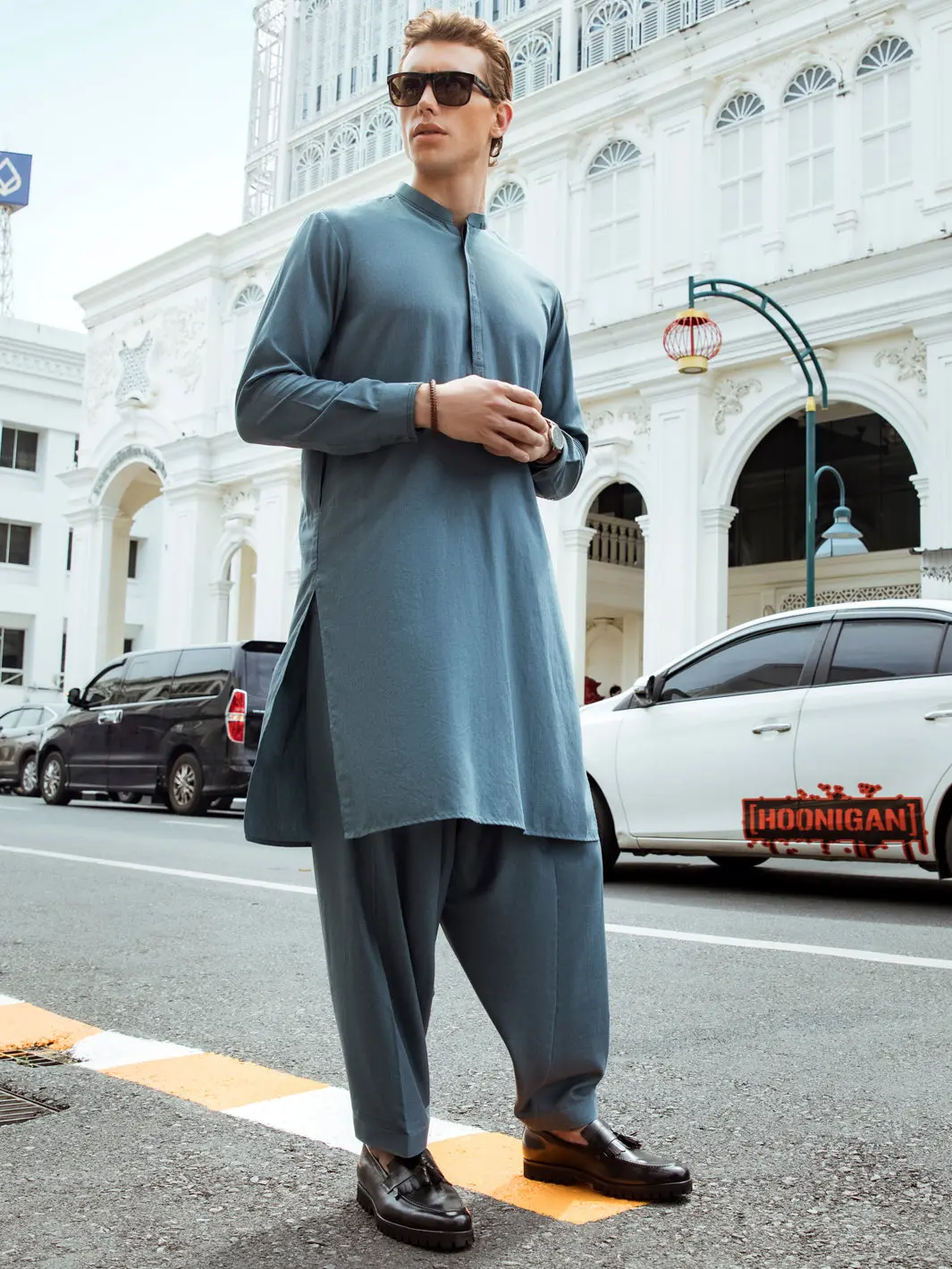 Blue Kurta Shalwar - Al-Ks-2665 1