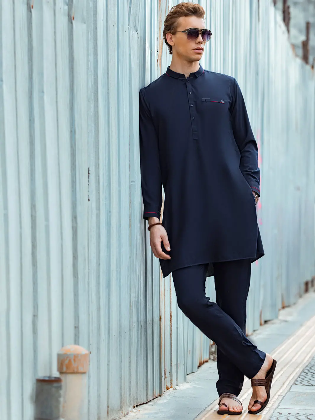 Blue Kurta Trouser - Al-Kt-2681 1