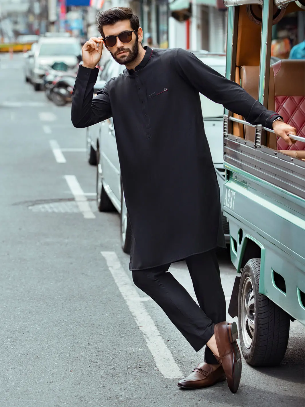 Black Kurta Trouser - Al-Kt-2682 1