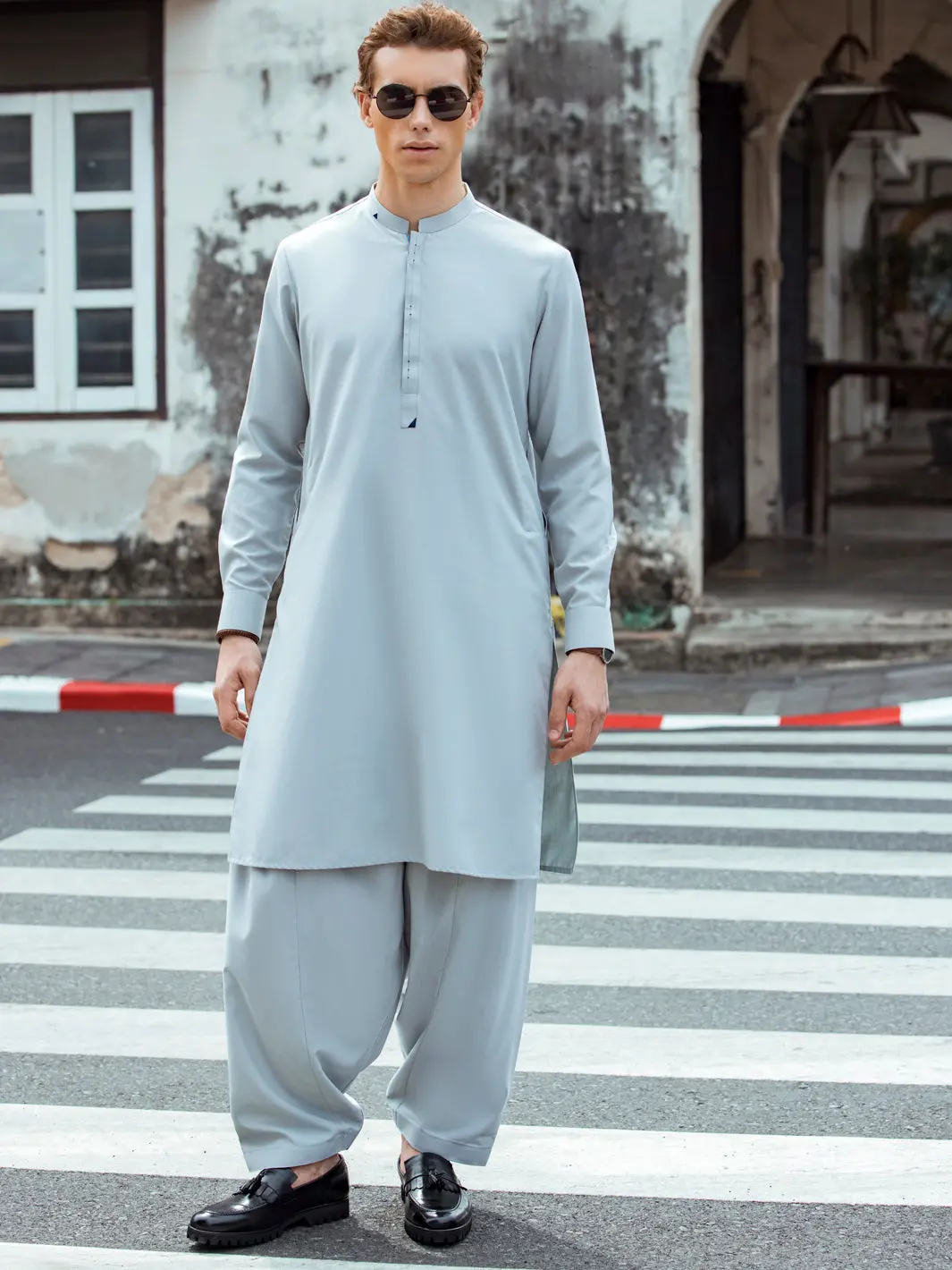 Light Blue Kurta Shalwar - Al-Ks-2694 1