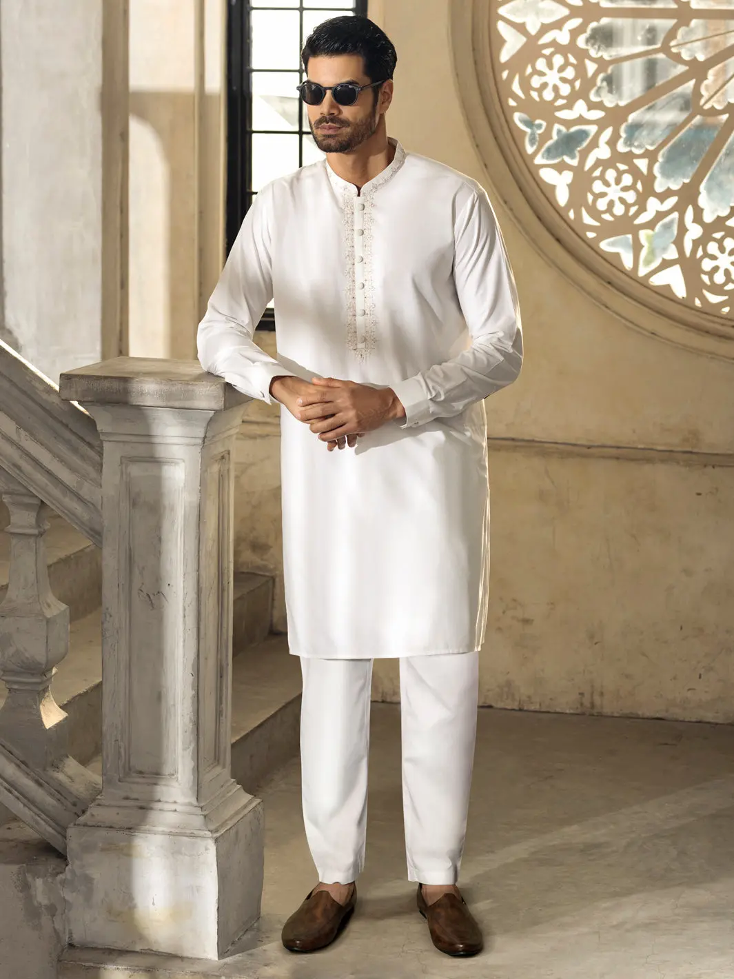 Off White Kurta Trouser - Al-Kt-2698 1