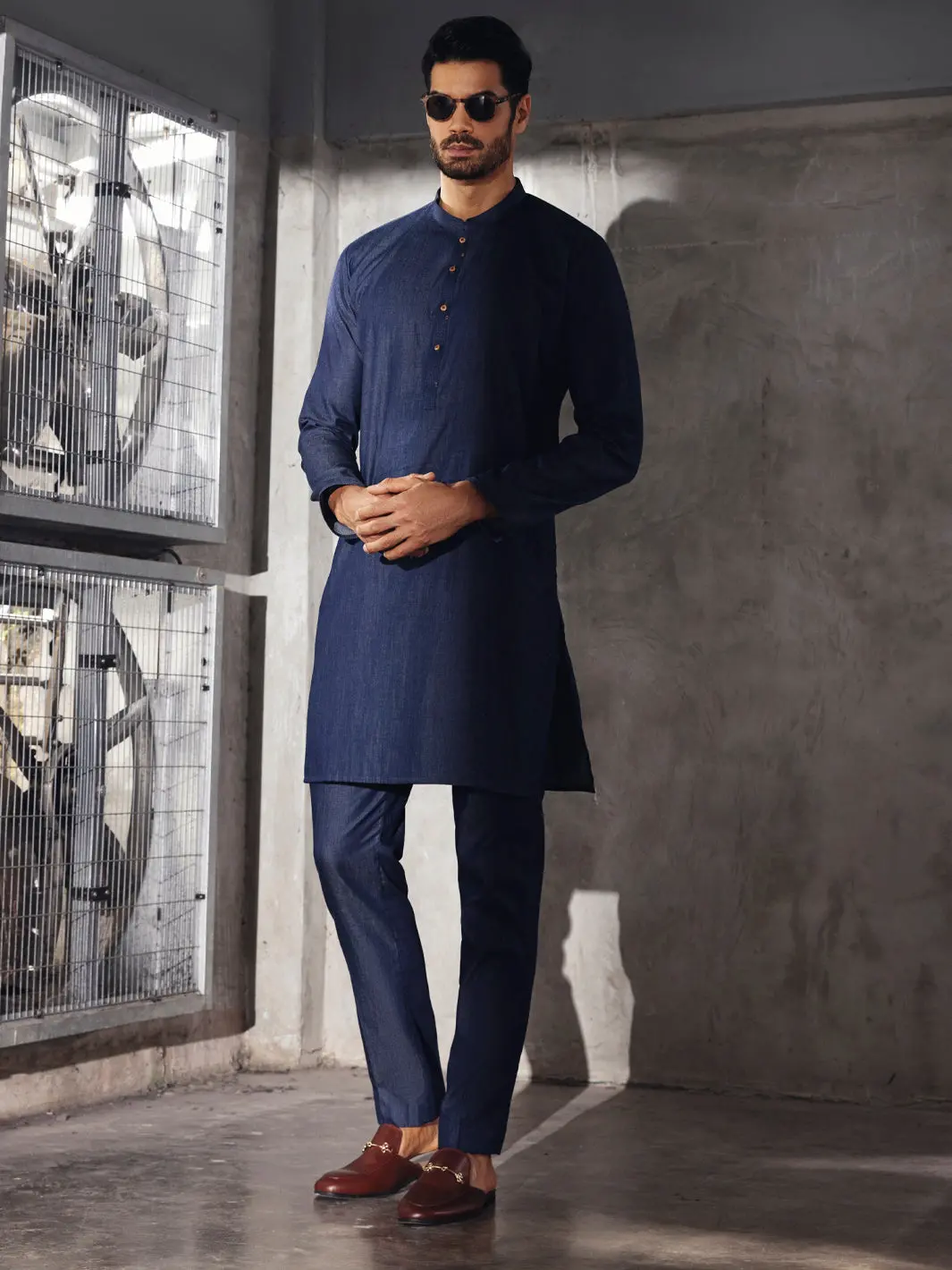 Blue Kurta Trouser - Al-Kt-2708 1