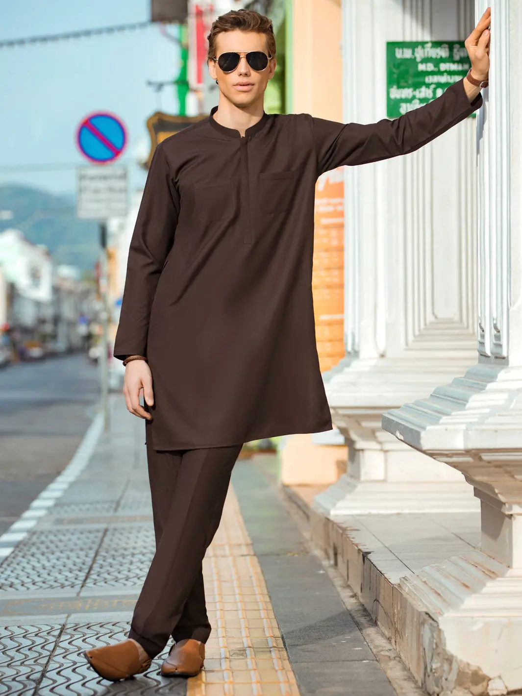 Brown Kurta Trouser - Al-Kt-2721 1