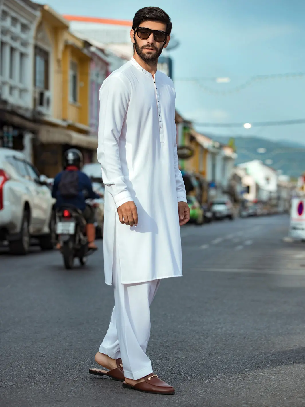 Off White Kurta Shalwar - Al-Ks-2731 1