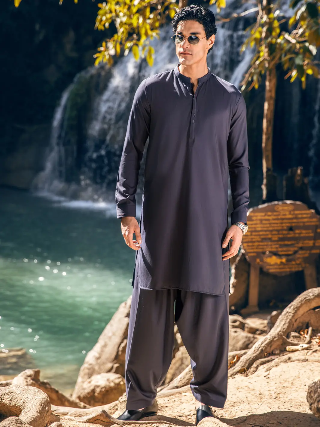 Purple Kameez Shalwar - Al-Ks-2886 1