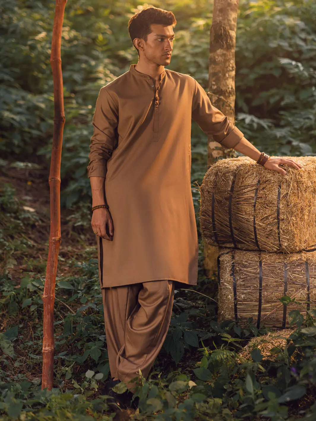 Brown Kameez Shalwar - Al-Ks-2937 1