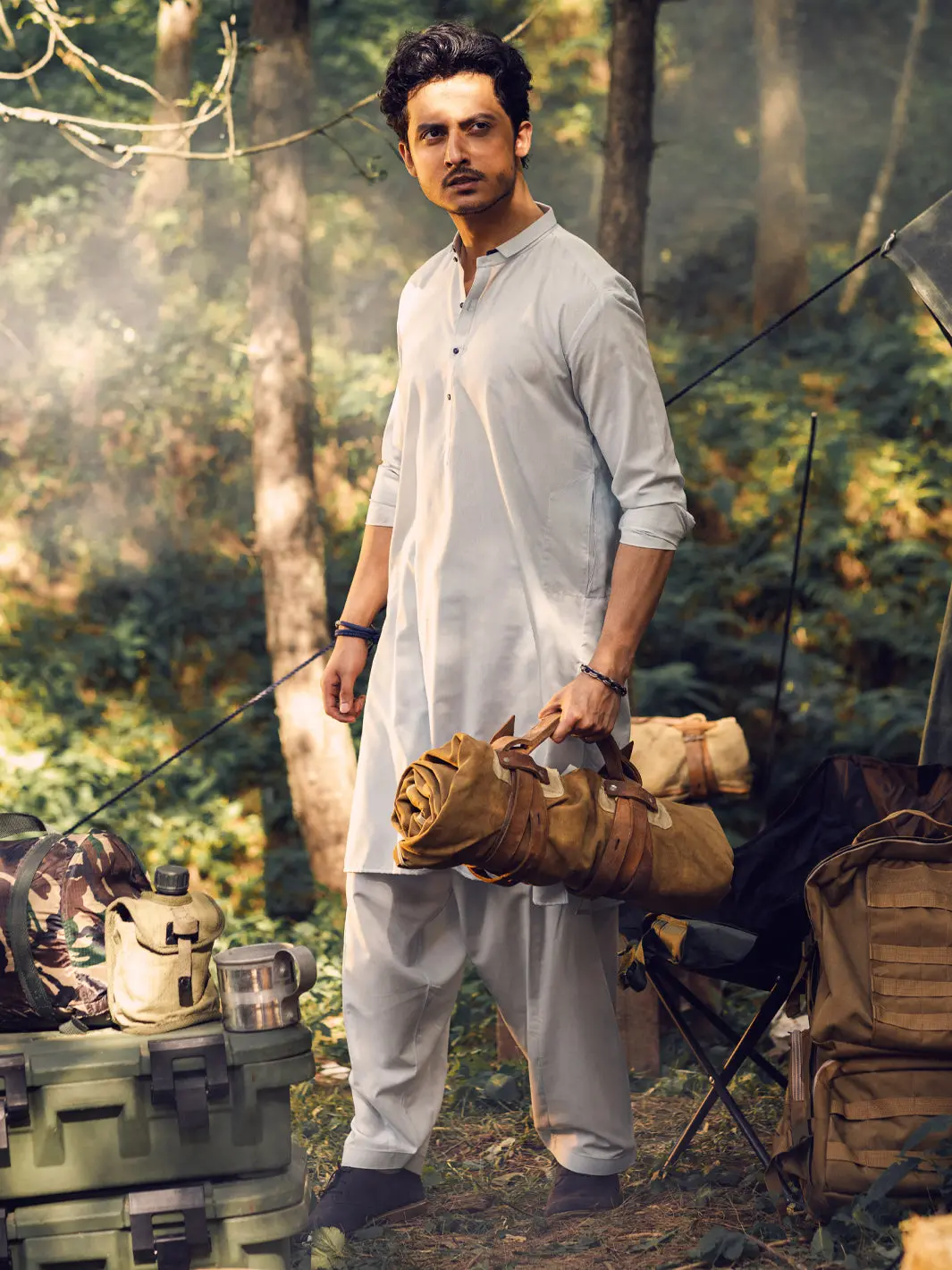 Light Blue Kameez Shalwar - Al-Ks-2951 1
