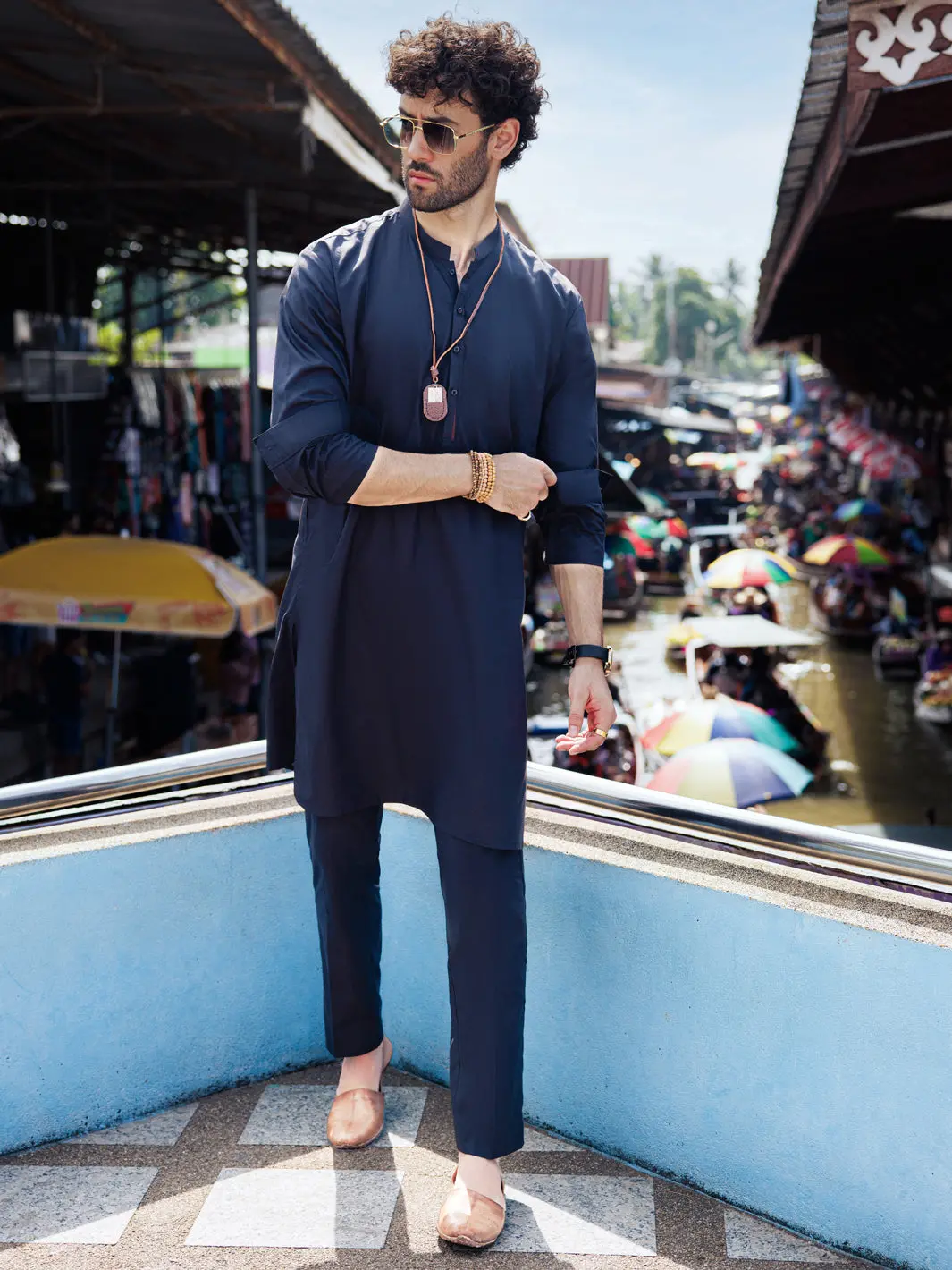Black Cotton Kurta Trouser - Al-Kt-2982 1