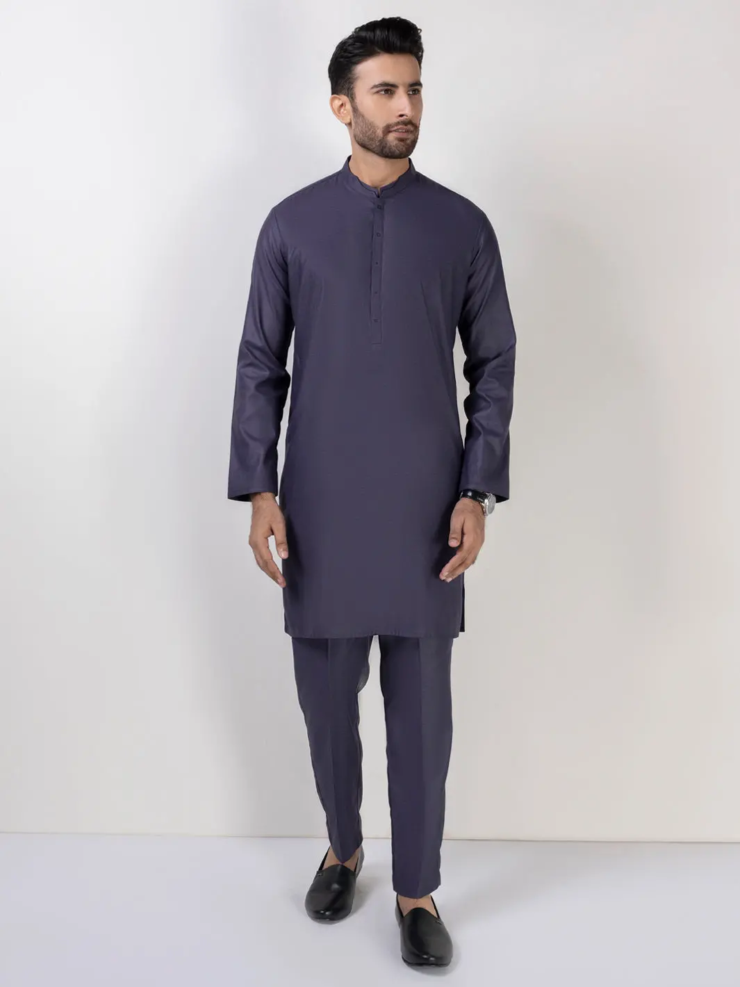 Purple Kurta Trousers - Al-Kt-3017B 1