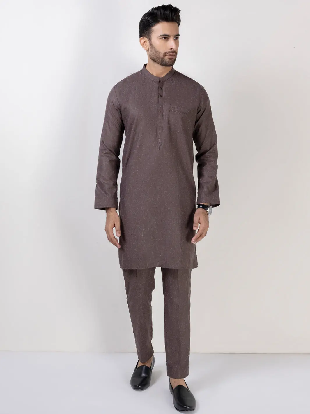 Brown Kurta Trousers - Al-Kt-3023 1