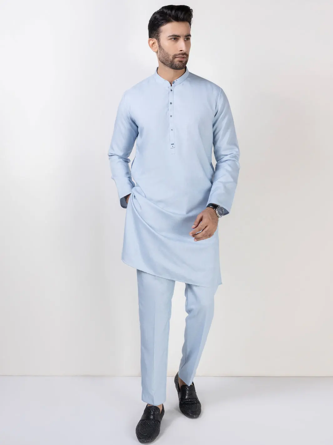 Light Blue Kurta Trousers - Al-Kt-3031B 1