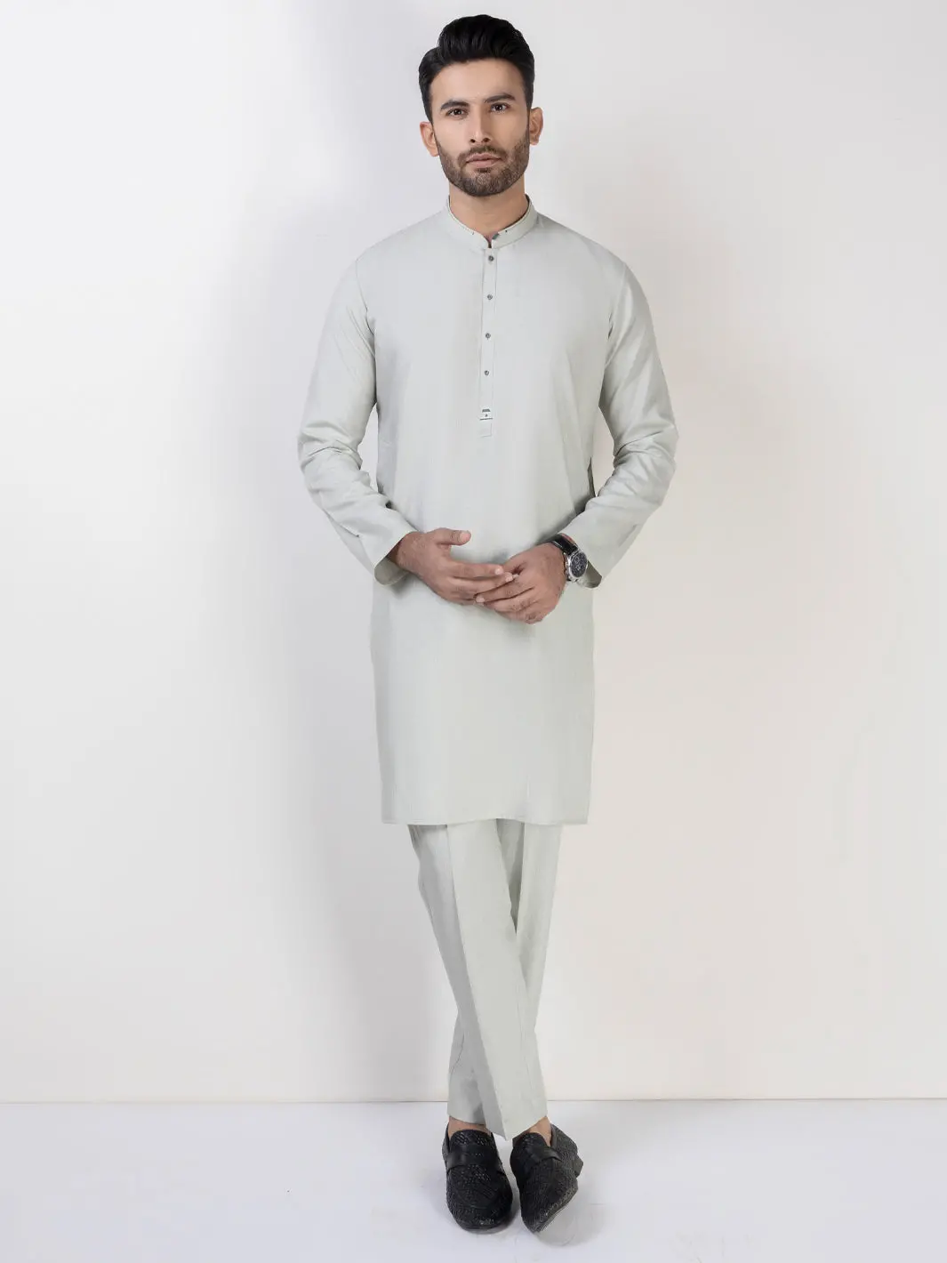 Light Green Kurta Trousers - Al-Kt-3031A 1
