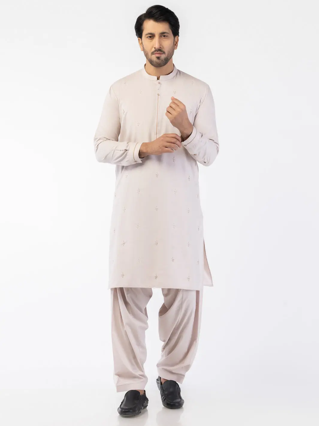 Tea Pink Blended Kameez Shalwar - Al-Ks-3170 1