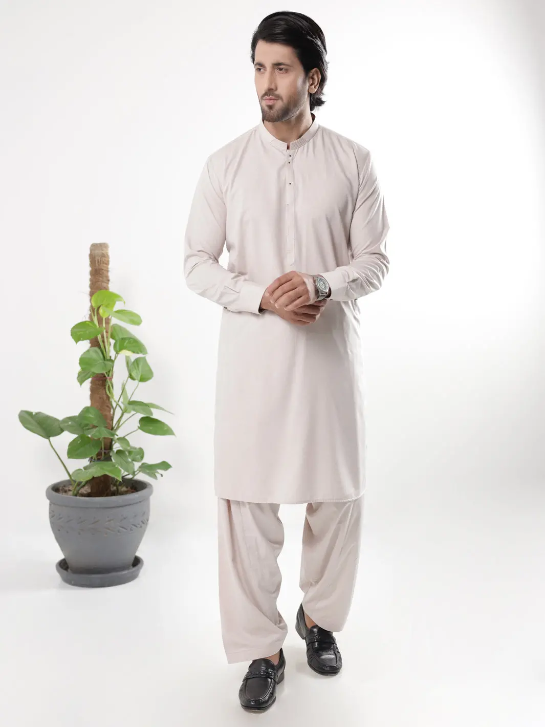 Tea Pink Blended Kameez Shalwar - Al-Ks-3213 1