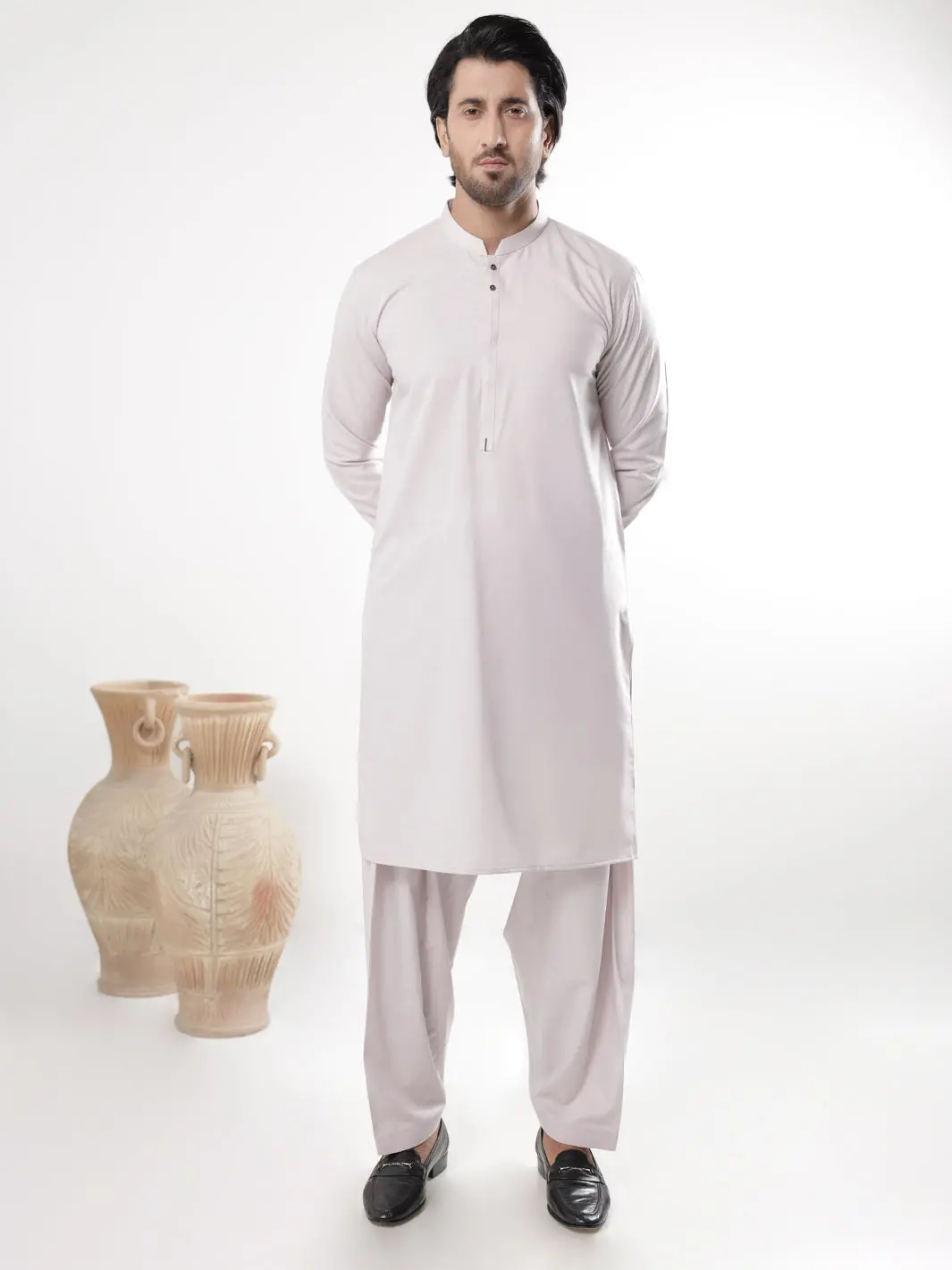 Tea Pink Blended Kameez Shalwar - Al-Ks-3215 1