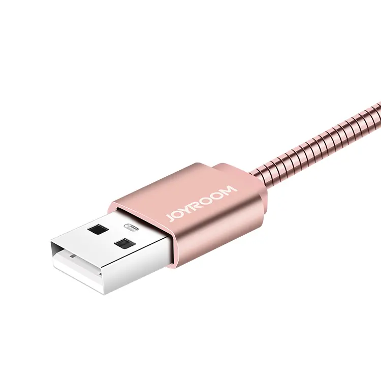 Joyroom Portable Metal Cable, 10Cm(Micro) S-M329 - Rose Gold (Android) 2