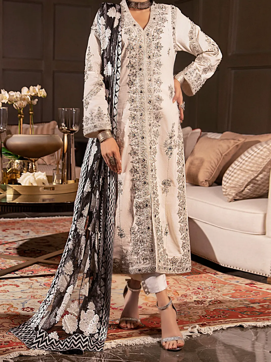White 3Pc Formal Stitched - Al-3Ps-Ls-341A 1