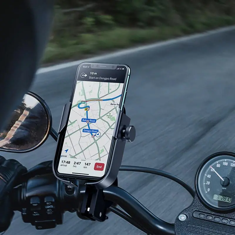 Premium Motorcycle Cell Phone Holder Handlebar Mount 1