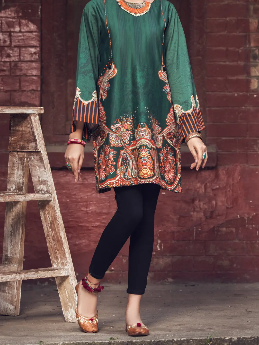 Green Cambric Tunic - Awp-Lk-373 1