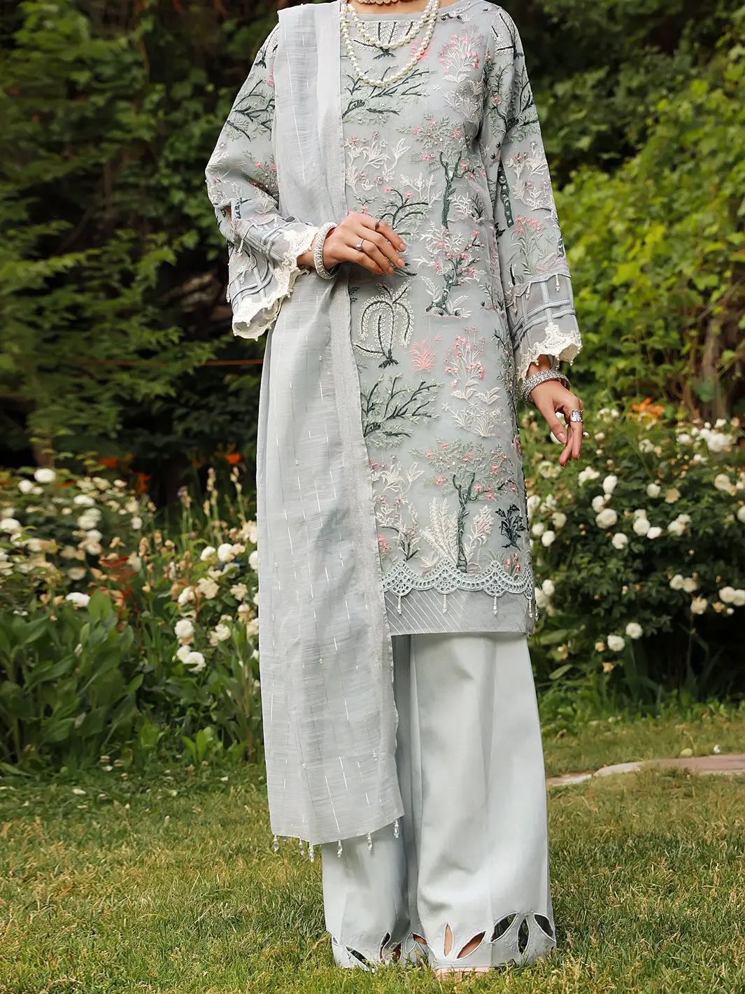 Grey 3Pc Formal Unstitched - Al-3Ps-Ls-Un-373 1