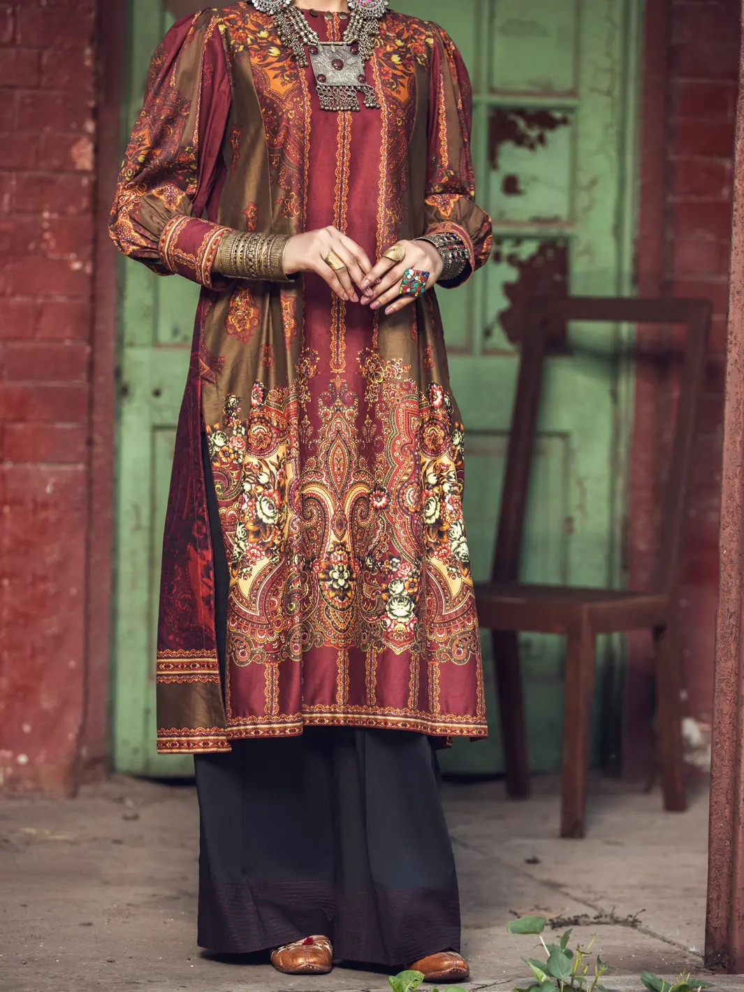 Maroon Cambric Tunic - Awp-Lk-374 1