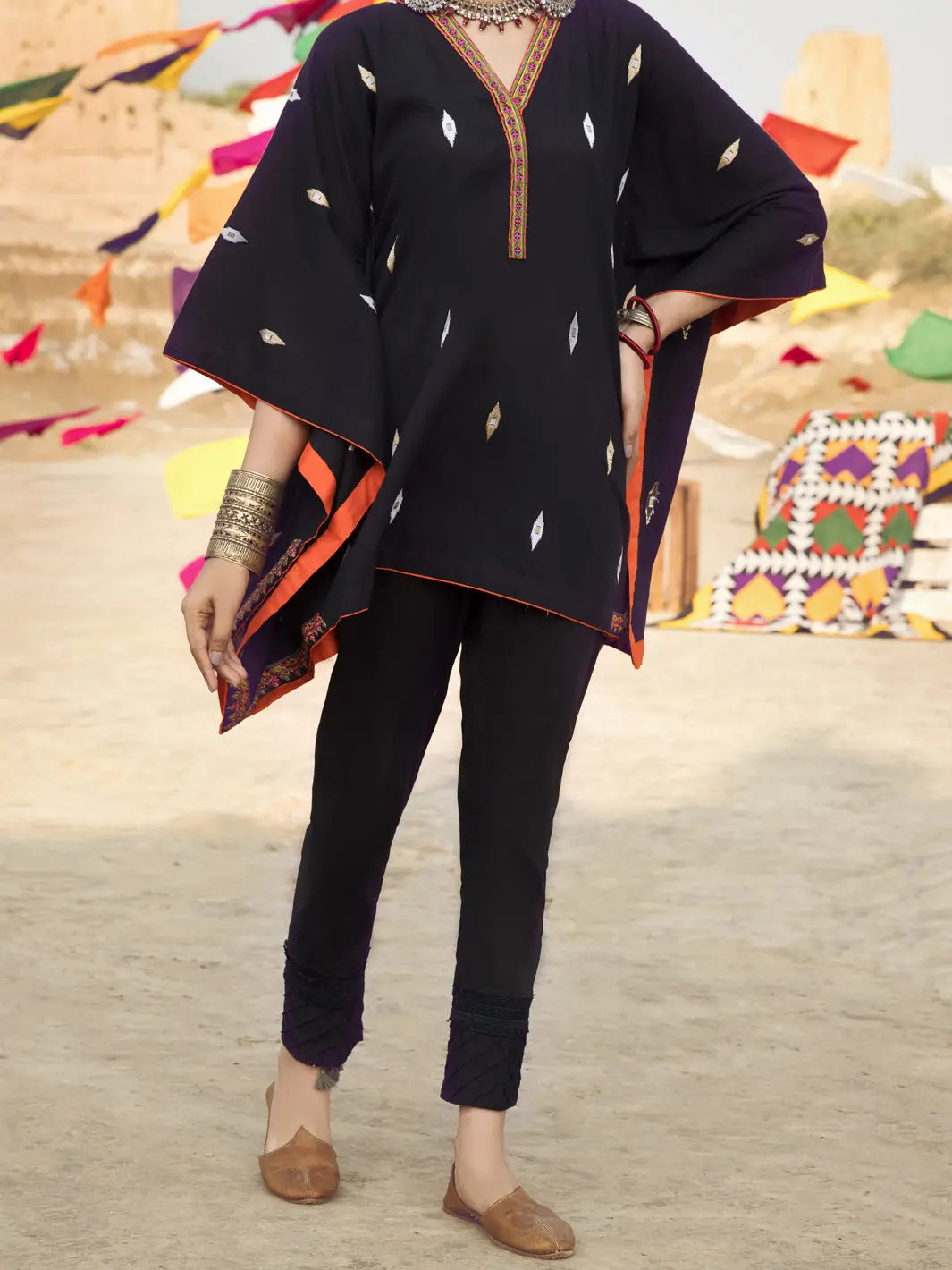 Black Jacquard Tunic - Awp-Lk-378 1
