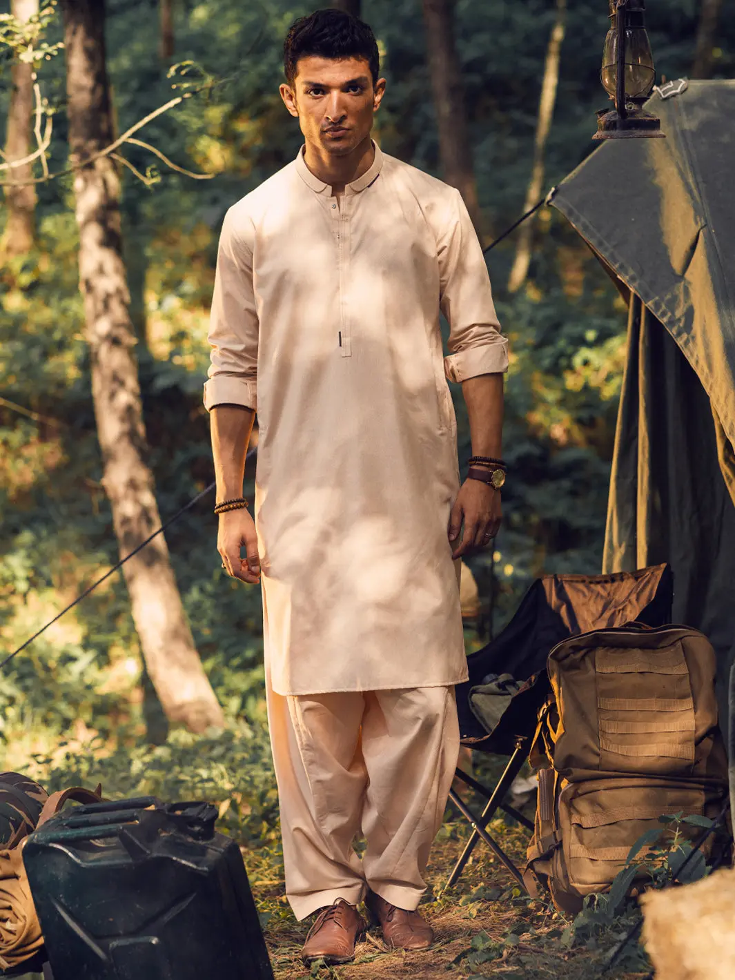 Peach Kameez Shalwar - Al-Ks-2947 1