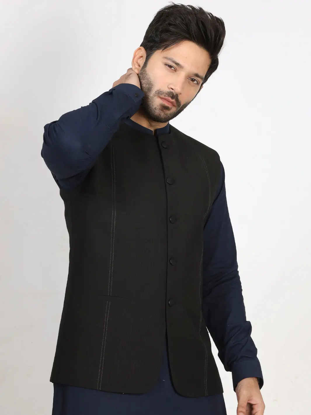 Black Waistcoat - Al-Wc-397 1