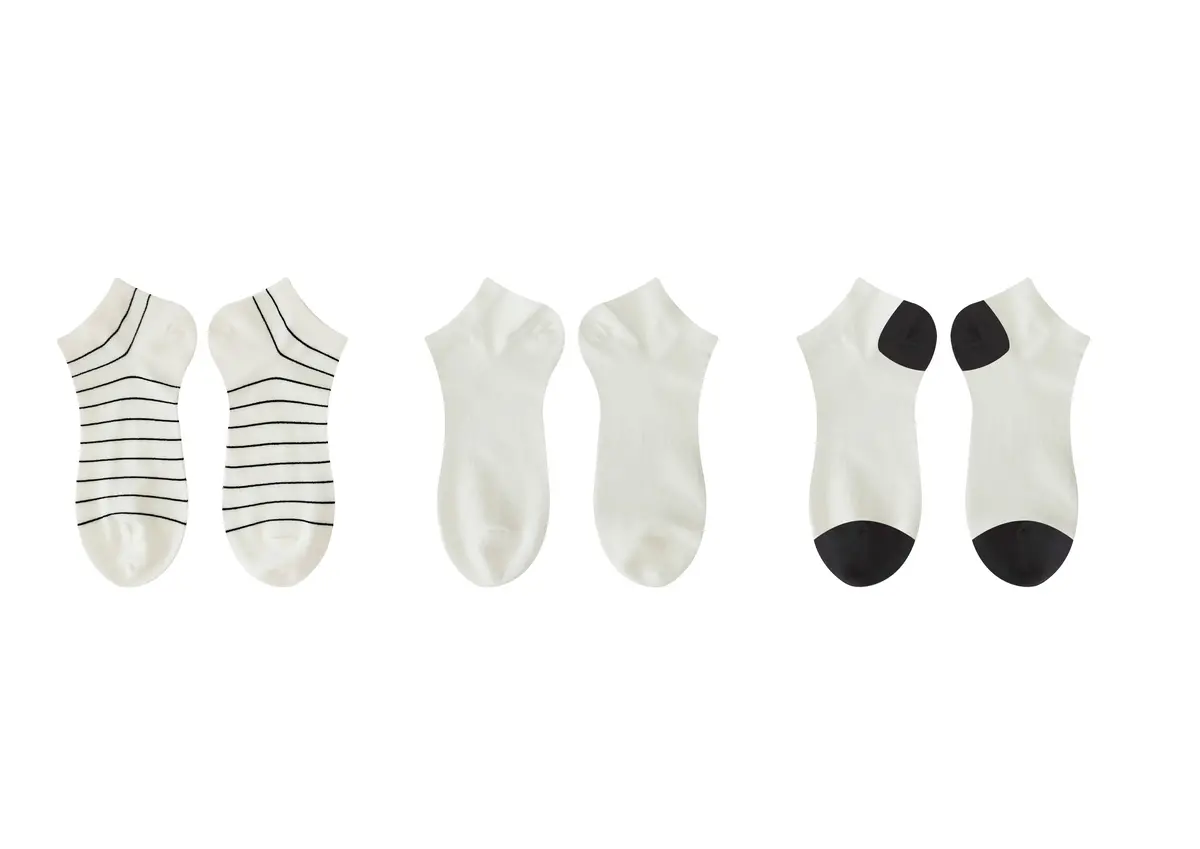Women's Ankle Socks (3 Pairs)(White) 1