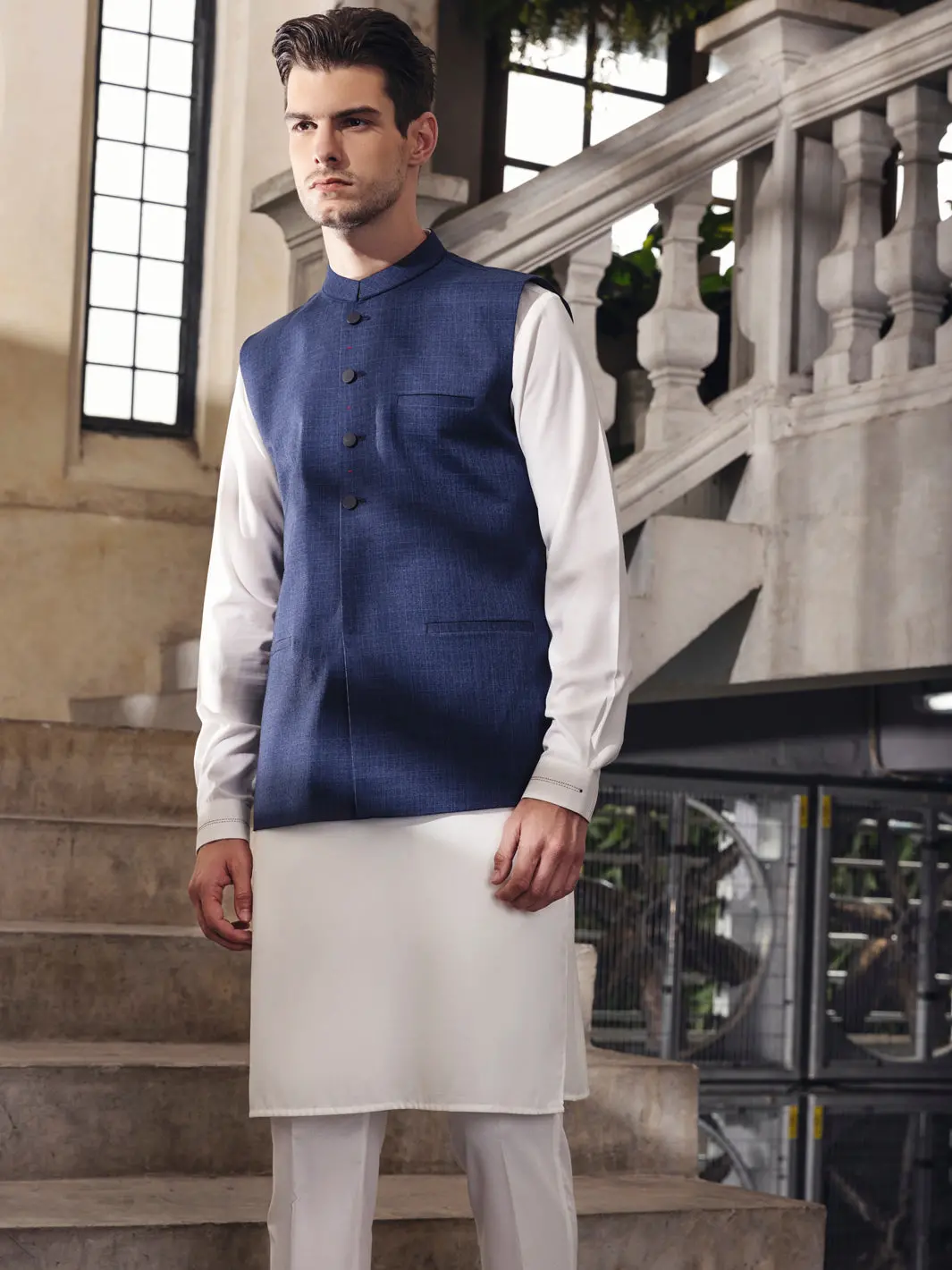 Blue Waistcoat - Al-Wc-401 1