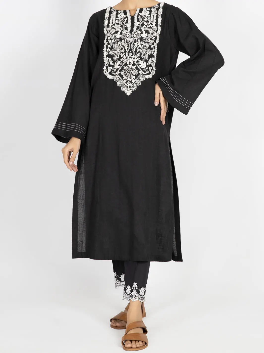 Black Dobby Tunic - Awp-Lk-459 1
