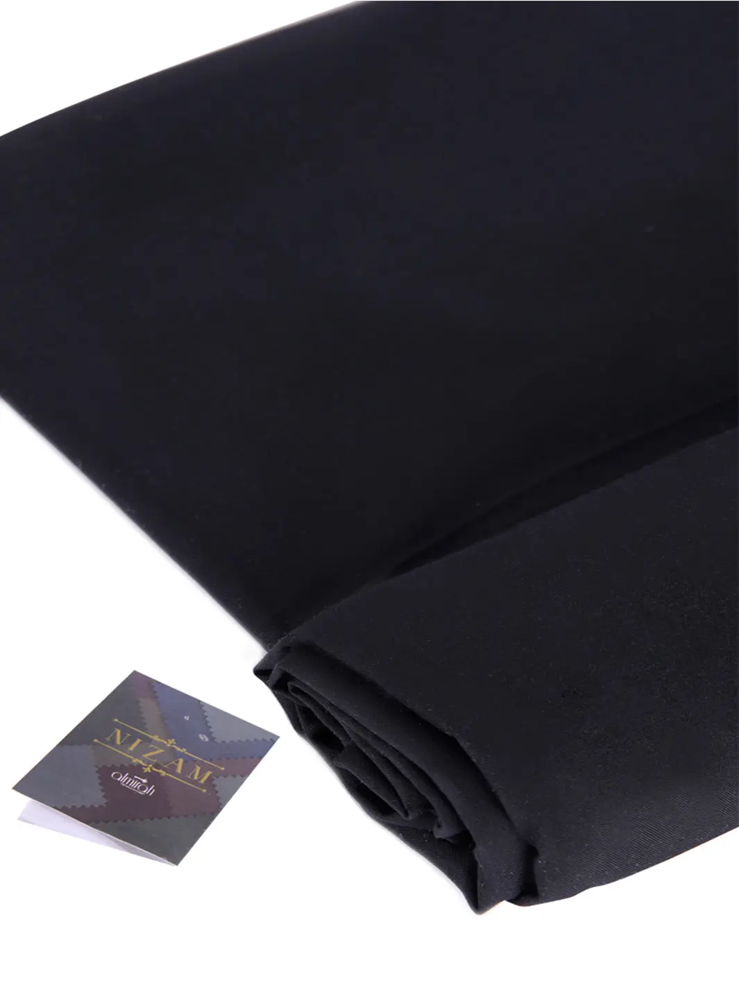 Black Blended Unstitched - Al-Nizam-19 1