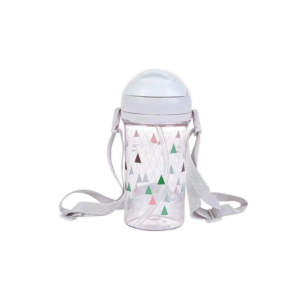We Bare Bears- Water Bottle With Straw 400Ml (Grey) 1