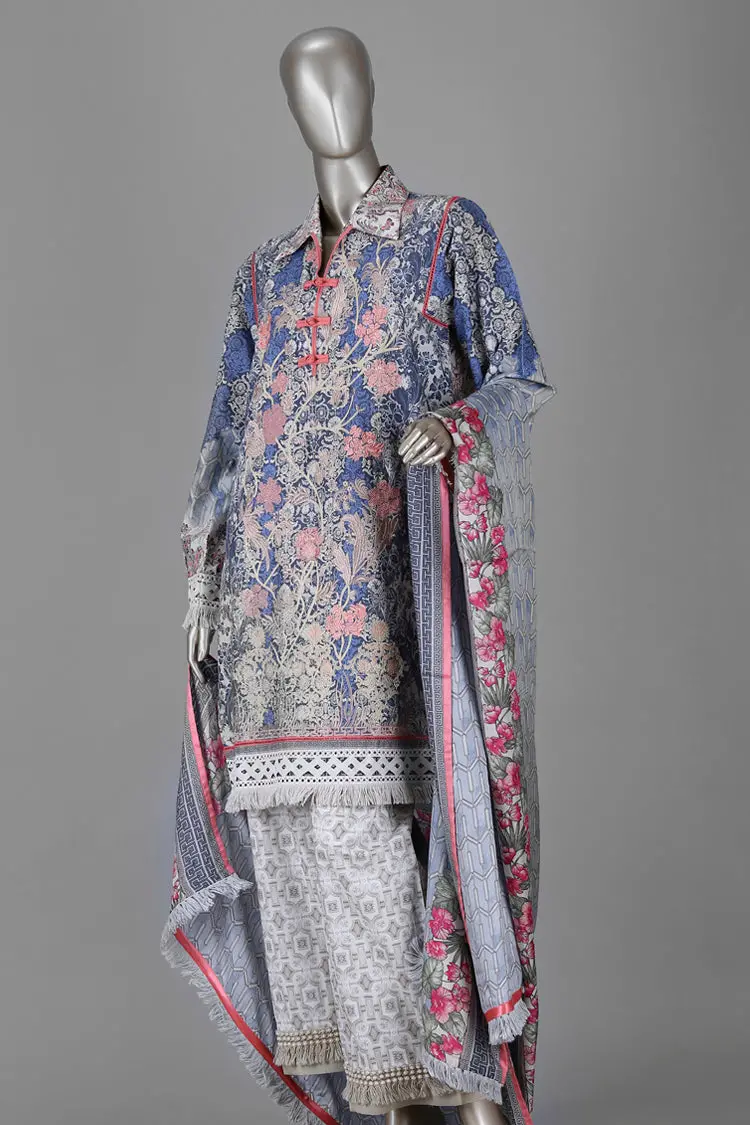 Blue 2Pc Unstitched - Awp-080 1