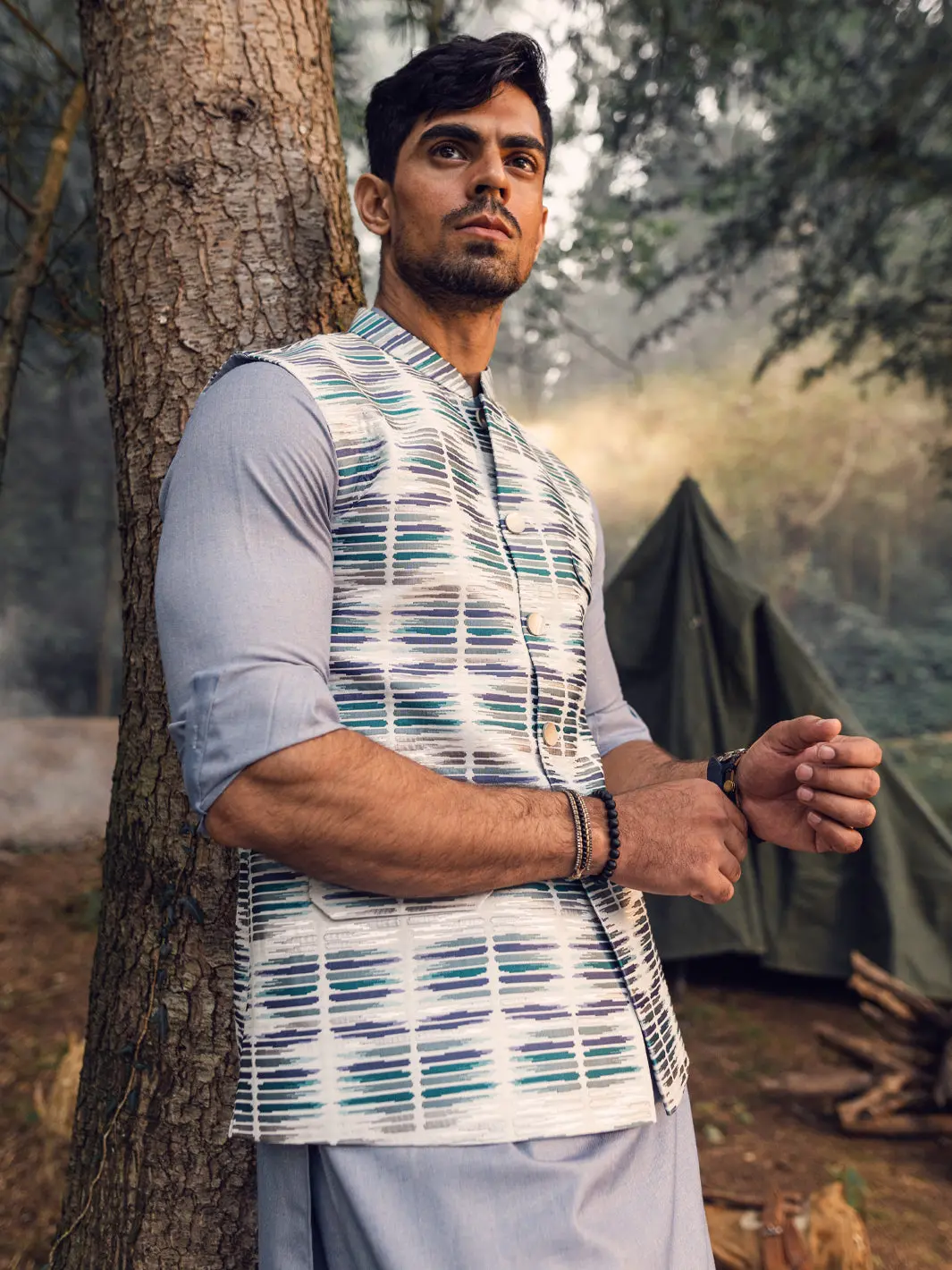 Teal Green Waistcoat - Al-Wc-500 1