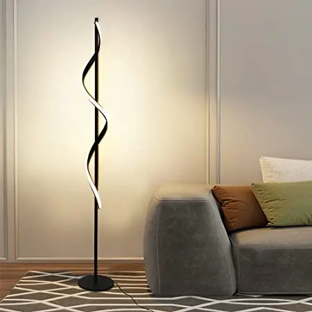 Ambient Floor Lamp Living Room Bedroom Spiral Neon Lamp (Warm) 1