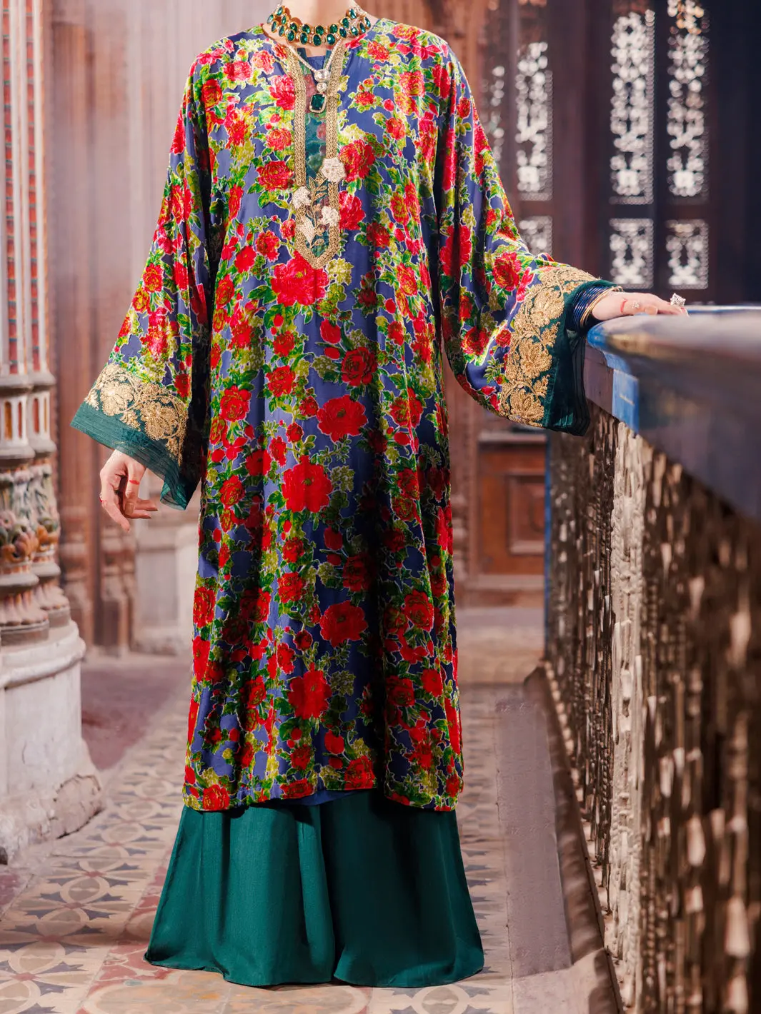 Green Palachi Formal 2Pc Stitched - Al-Ls-Lks-535 1
