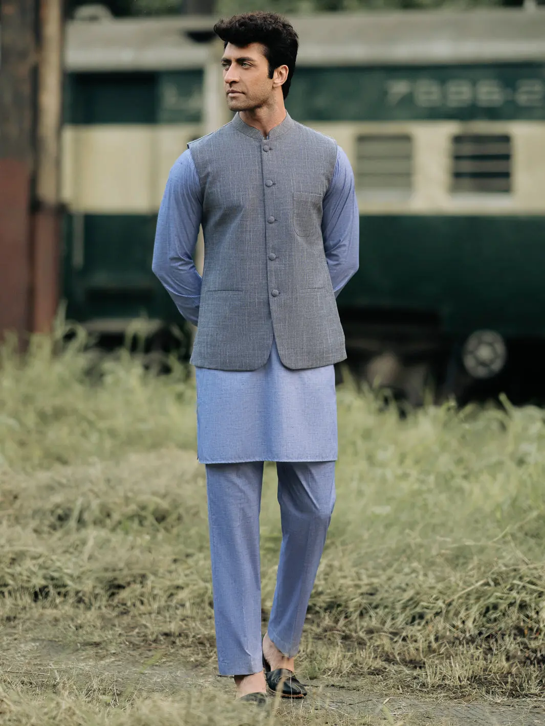 Grey Blended Waistcoat - Al-Wc-553 1