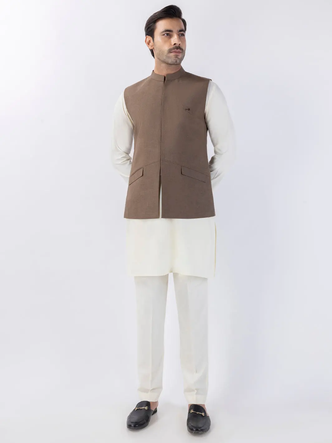 Brown Blended Waistcoat - Al-Wc-558 1
