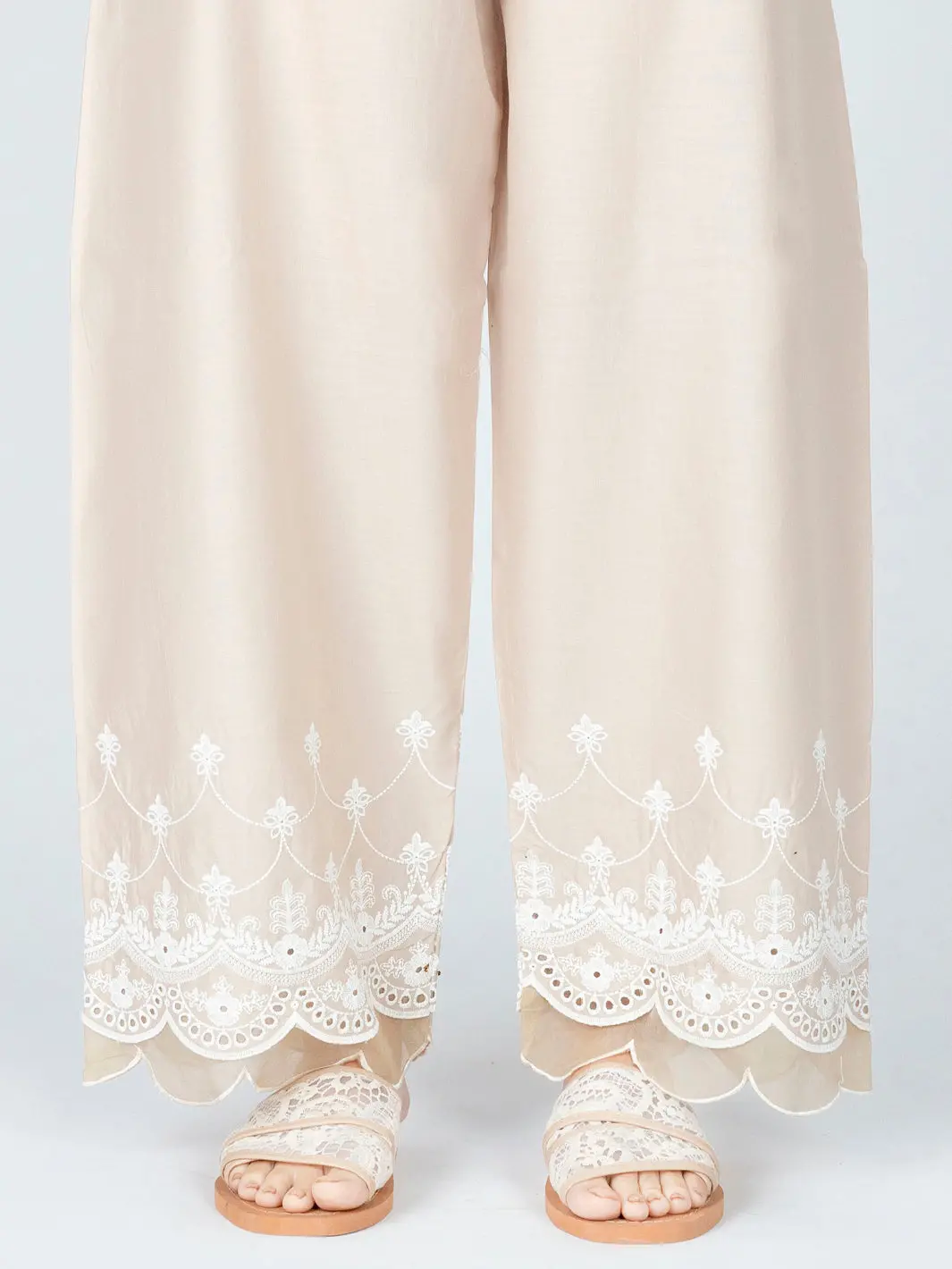 Beige Lawn Trouser - Al-T-563 1