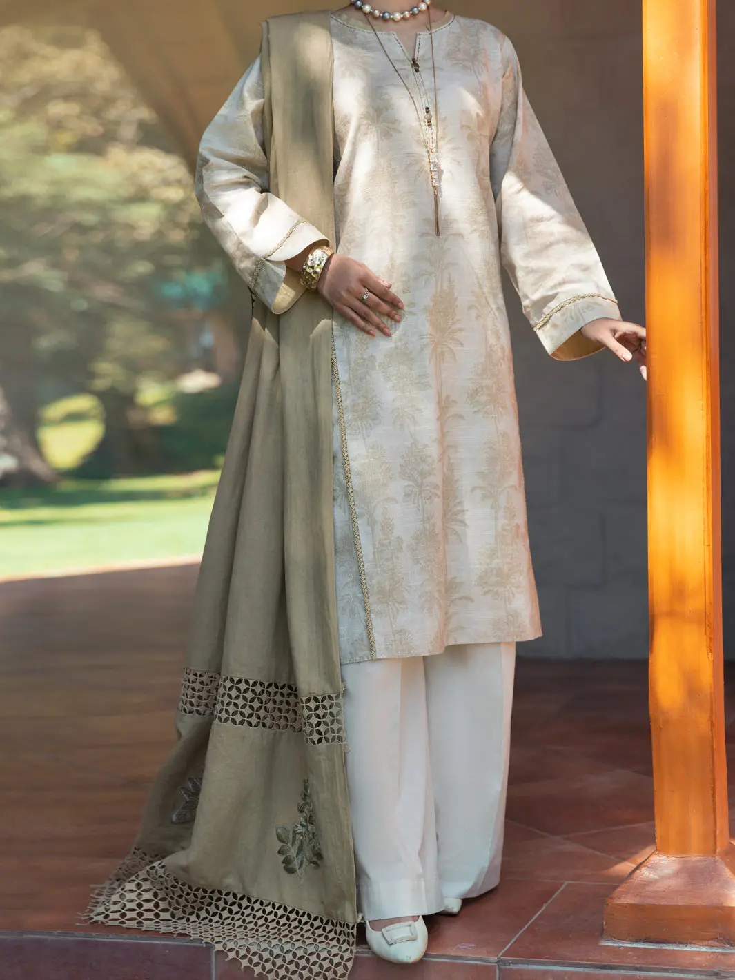 Beige 3Pc Stitched - Awp-3Ps-582 1