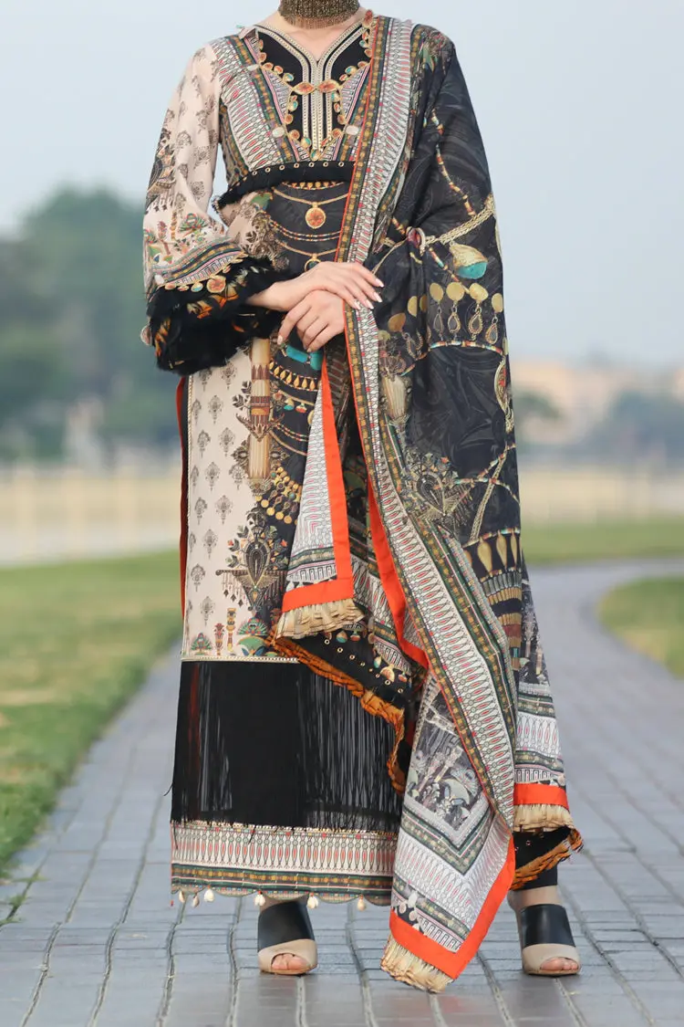 Beige Lawn 2Pc Unstitched - Alp-2Ps-602 1