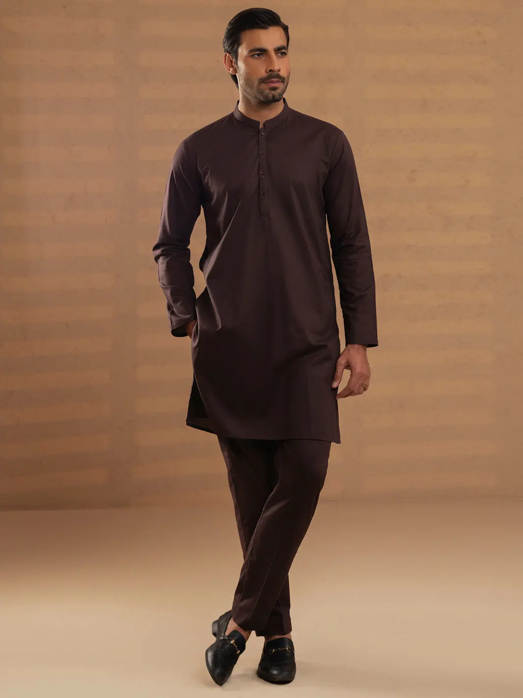 Maroon Cotton Unstitched Fabric - Al-Un-Mrj-6149-Bx 1